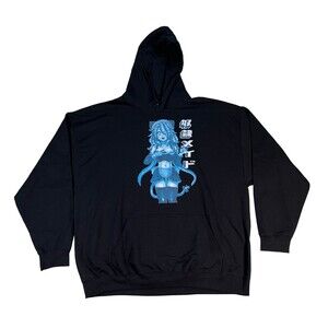 Gildan Hoodie Men's Size 2XL Black Sweatshirt Long sleeves